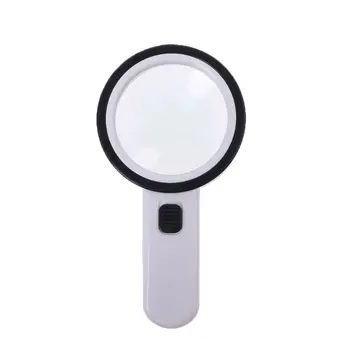 

30X Magnifying Glass with Light, Handheld Lighted Magnifier with Large Double Glass Lens Led Magnifiers for Seniors Reading