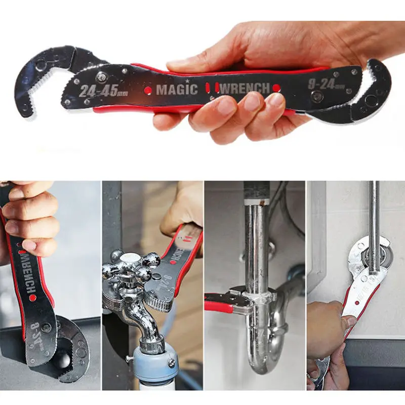 

1PC Tire Repair Car Repair Tools 9-45mm Adjustable Multi Outillage Garage Motorcycle Tools Spanner Grip Wrench Car Repair Tool