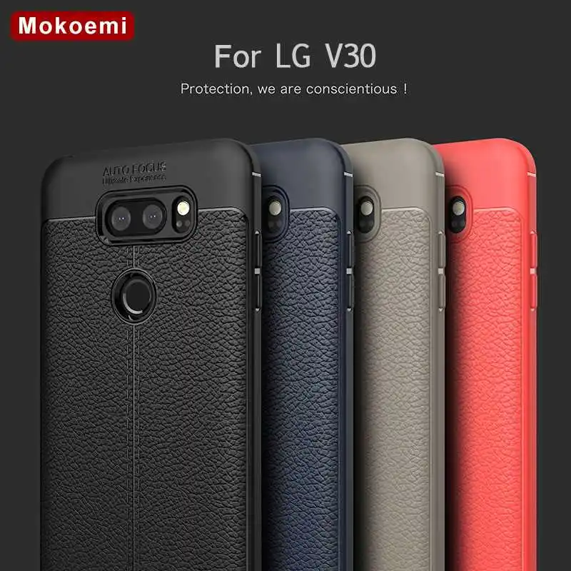 Mokoemi модный противоударный мягкий чехол с узором Личи 6 0 дюйма для LG V30 Plus | Отзывы и видеообзор