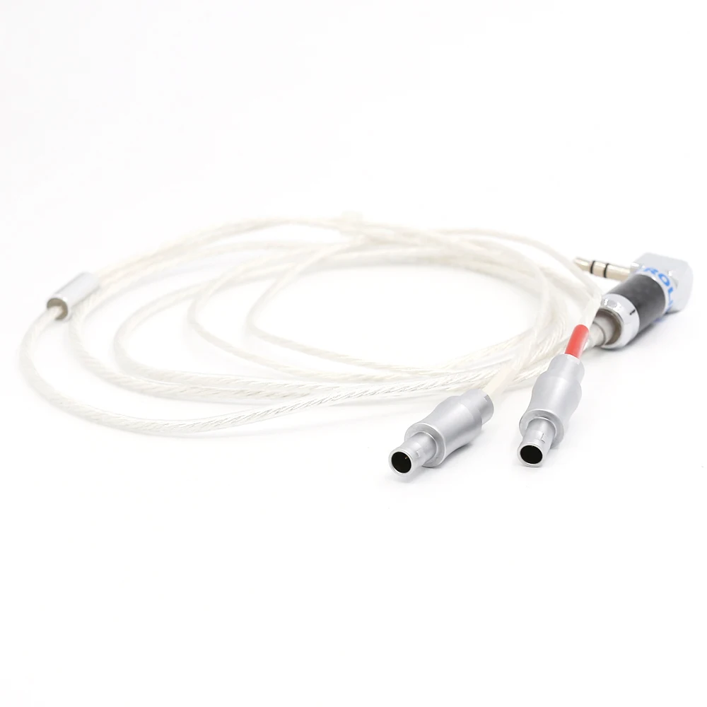 Hifi audio Silver plated 99 998 5N OFC 3 5mm connector Cable Headphone Earphone cable
