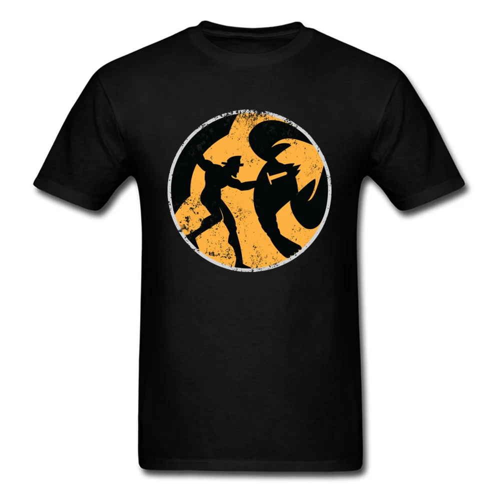 Prevalent Gladiator Geek Short Sleeve T-Shirt Summer/Autumn O Neck Pure Cotton Tops T Shirt for Men Tshirts 3D Printed Gladiator black