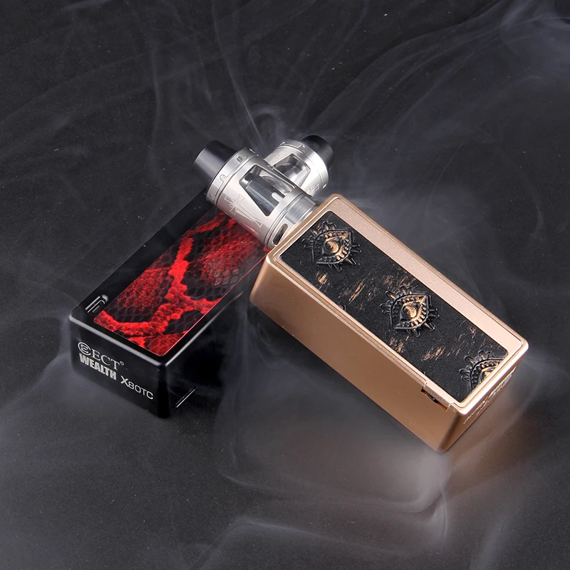 ECT Wealth X80TC бокс мод vape электронные сигареты регулируемый 1 80 Вт комплект 2 мл