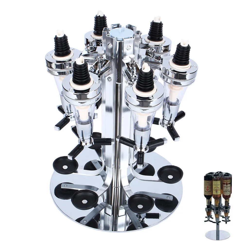 Buy Rotary 6 Bottle Stand Drinks Optics Dispenser in