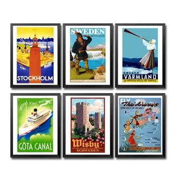 

Sweden Thailand Tunisia Uruguay Versailles West Indies Yugoslavia Vintage Travel Poster