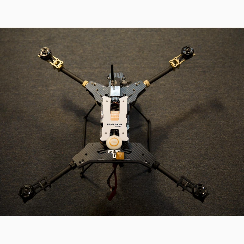 Складной 4 осевой Квадрокоптер 680 Daya daya из углеродного волокна UAV H4 с рамкой для