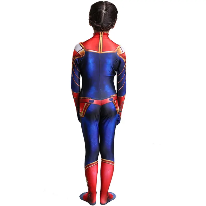 2019 нуэвос Ниньос сорпреса Капитан Marvel косплей disfraces los Vengadores 4 COS Топ y pantalones ropa diaria