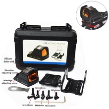 FIRECLUB мини система солнечной энергии 1x22 2 MOA Red Dot прицел рефлекторный прицел военный прицел для охотничьей винтовки