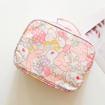 

Cartoon Japan Hello Kitty My Melody Cinnamoroll Dog Pudding Dog Cosmetic Bags Travel Storage Pouch Wash Bags Girl Makeup Bags