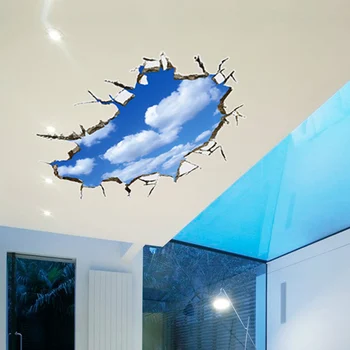 

3D three-dimensional wall stickers Self-adhesive Wallpaper Decorative Living room children's room Background