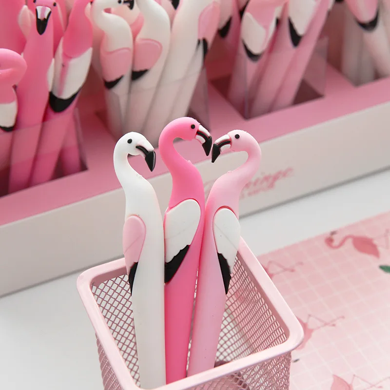 4 шт./компл. гелевая ручка Flamingo caneta Kawaii lapices креативный материал escolar kalem милые