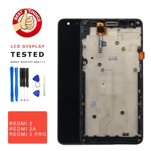 For Xiaomi Redmi 2 LCD Display Touch Screen With Frame Replacement Display For Xiaomi Redmi 2 Pro Display Screen Repair Parts