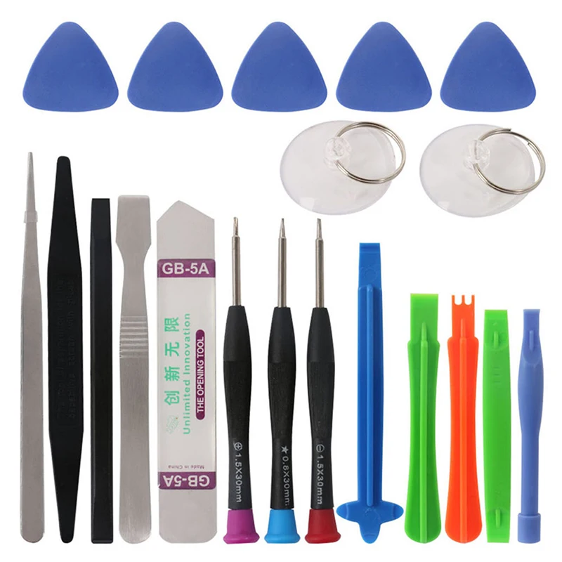 20 in 1 Mobile Phone Repair Tools Kit Spudger Pry Opening Tool Screwdriver Set for iPhone X 8 7 6S 6 Plus Hand Tools Set
