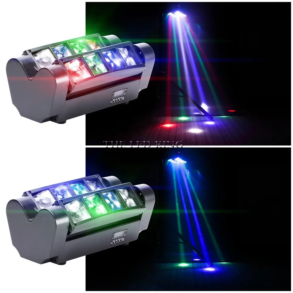 Fast shipping 8x12w led Par lights RGBW 4in1 flat par dmx512 disco professional stage dj equipment | Лампы и освещение