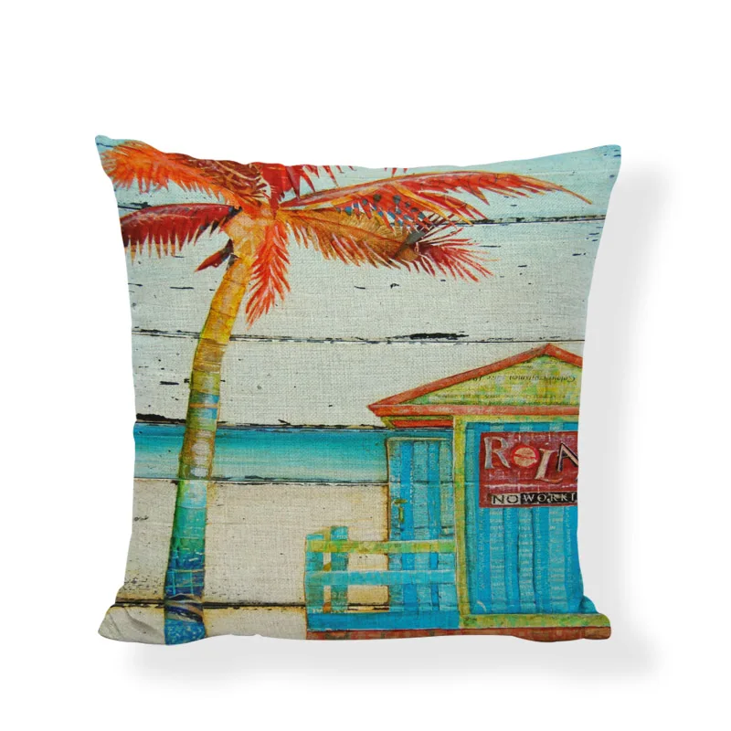 Colorful Wooden Board Pillow Case Cover Decoration For Bench Seats