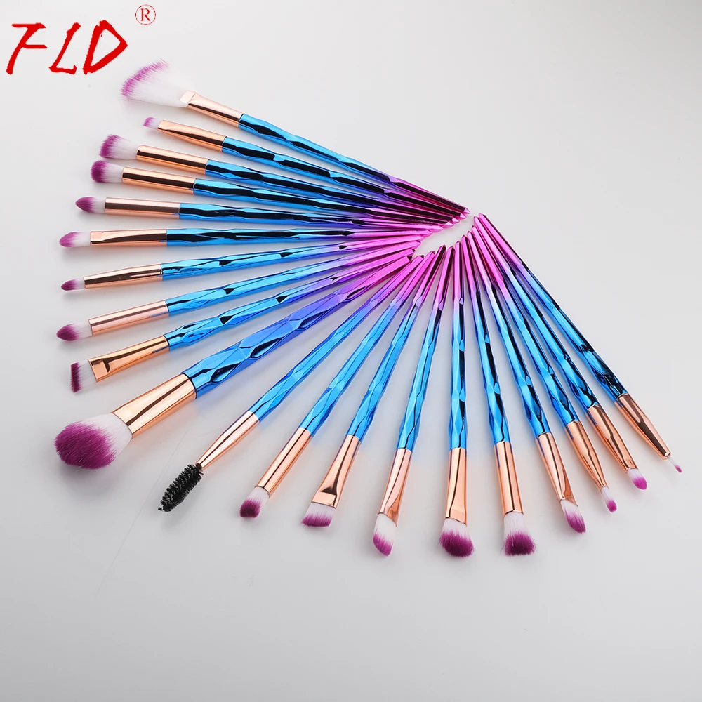 

FLD 20Pcs Professional Eyelash Makeup Brushes Set Eye Shadow Brush Eyebrow Brush Foundation Mascara Brushes Cosmetic Tools Kits