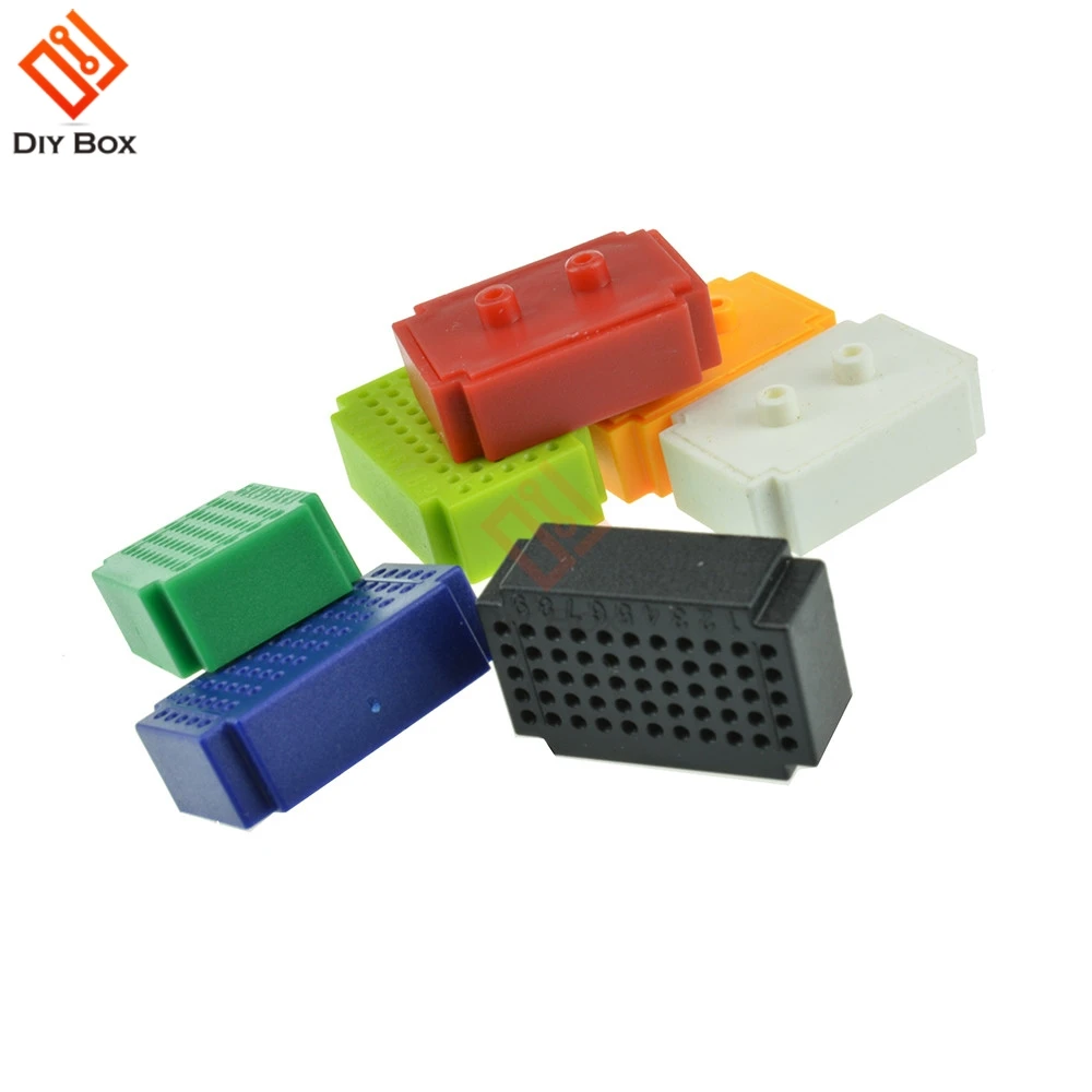 

7Pcs Mini 55 Points Breadboard Solderless Prototype Tie-point For Arduino GM