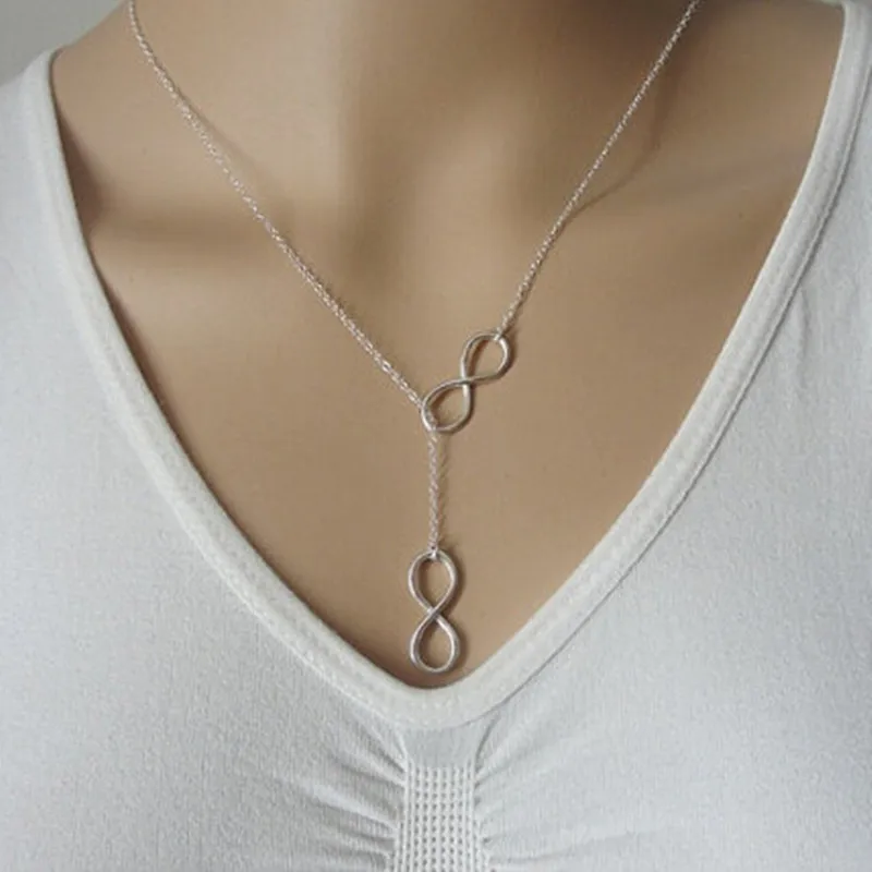 Высокое качество Bijoux ininfity Сердце Сова Кристалл крест лист минималистичные короткие Подвески до ключицы ожерелья для женщин ювелирные изделия цепи ожерелье - Окраска металла: N608silver