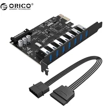 ORICO PVU3-7U USB3.0 PCI-Express Card/Host Controller Card 7 Ports Expansion Card Adapter