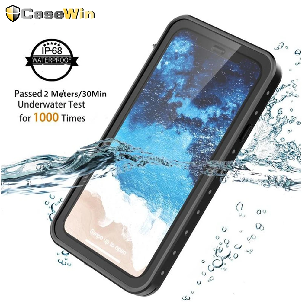 

IP68 Phone Waterproof Case For iPhone X XS Max XR 360 Degree Protection Cover for iPhone 7 8 plus Dust-proof Shockproof Coque