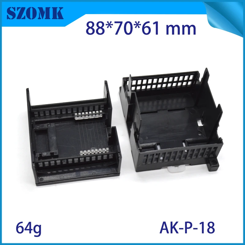 1 шт., 88*70*61 мм настраиваемая пластиковая din-рейка корпус электрические распределительные коробки din-рейка промышленная распределительная коробка проектная коробка