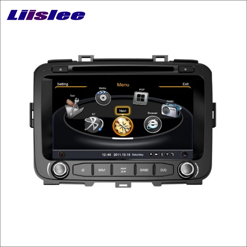 Top Liislee Car GPS Nav Navi Map Navigation For KIA Carens 2012~2015  Radio Stereo TV DVD iPod BT HD Screen S160 Multimedia System 2