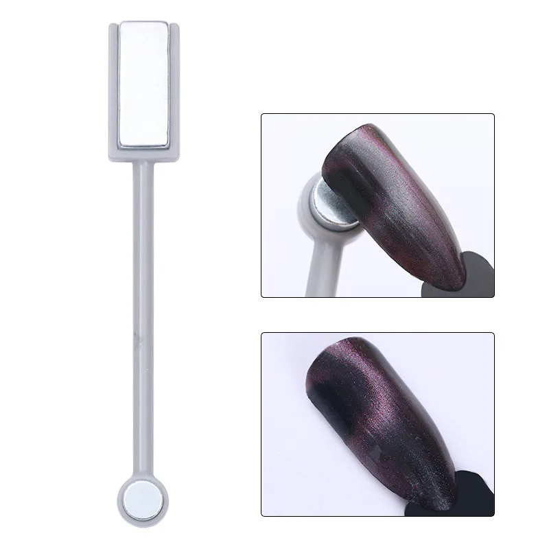 

1Pc Cat Eye Magnetic Stick 3D Effect Strong Magnet Slice Board for UV Gel Manicure Nail Art Tool
