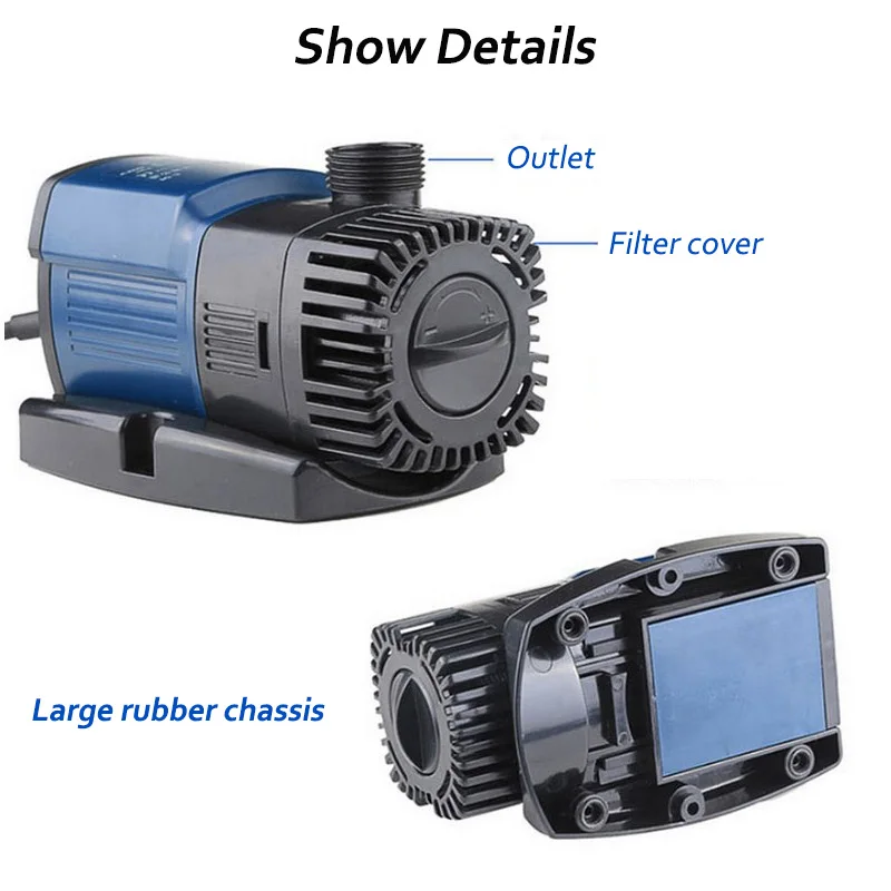 Aquarium Water Pump 220V Aquarium Pump Aquarium Fishing  Variable Frequency Submersible Pump Fountain Pump Aquarium Filter (11)