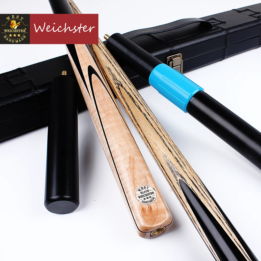 Online Weichster Handgemachte 3 4 Verbunden Snooker Queue Ahorn Holz Butt mit Fall Erweiterung Mini Hintern