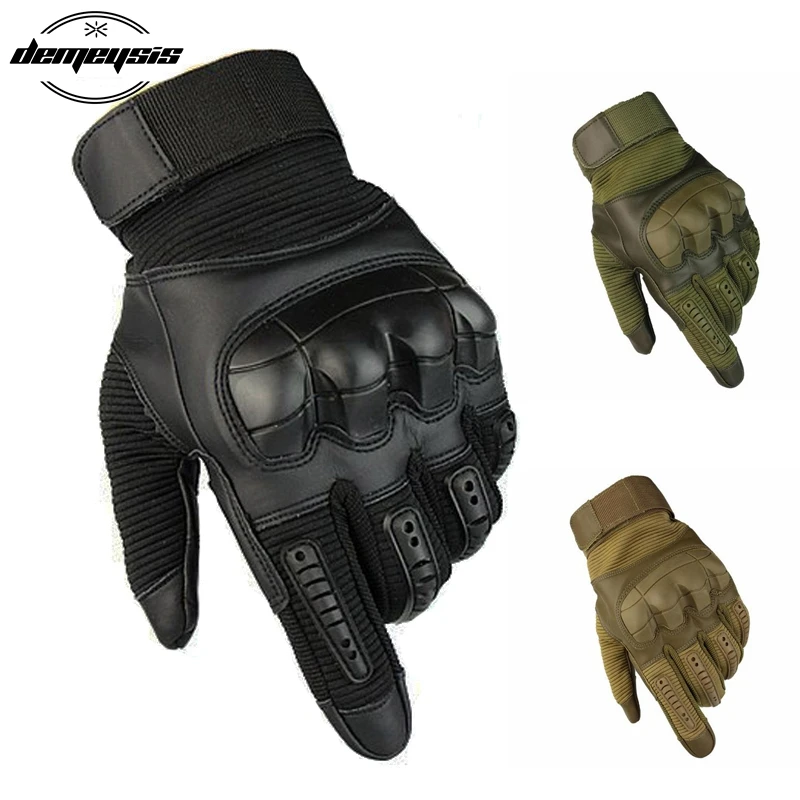  Touch Screen Tactical Gloves Military Army Paintball Shooting Airsoft Combat Hard Knuckle Full Fing