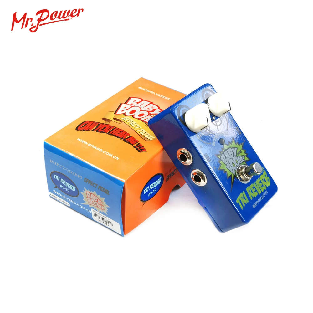 Baby Boom Effects Biyang RV-10 3 Mode Tri Reverb Reverb Stereo True Bypass Electric Guitar Pedal Musical Instrument 350 B Baby Boom Effects Biyang RV-10 3 Mode Tri Reverb Reverb Stereo True Bypass Electric Guitar Pedal Musical Instrument 350 B
