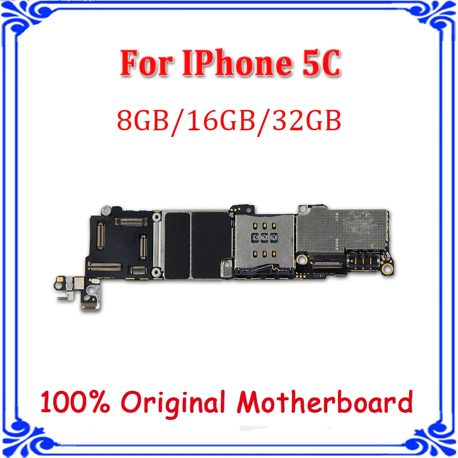 

8GB 16GB 32GB original motherboard for iphone 5C unlocked mainboard Full Functional logic board main plate for 5C phone
