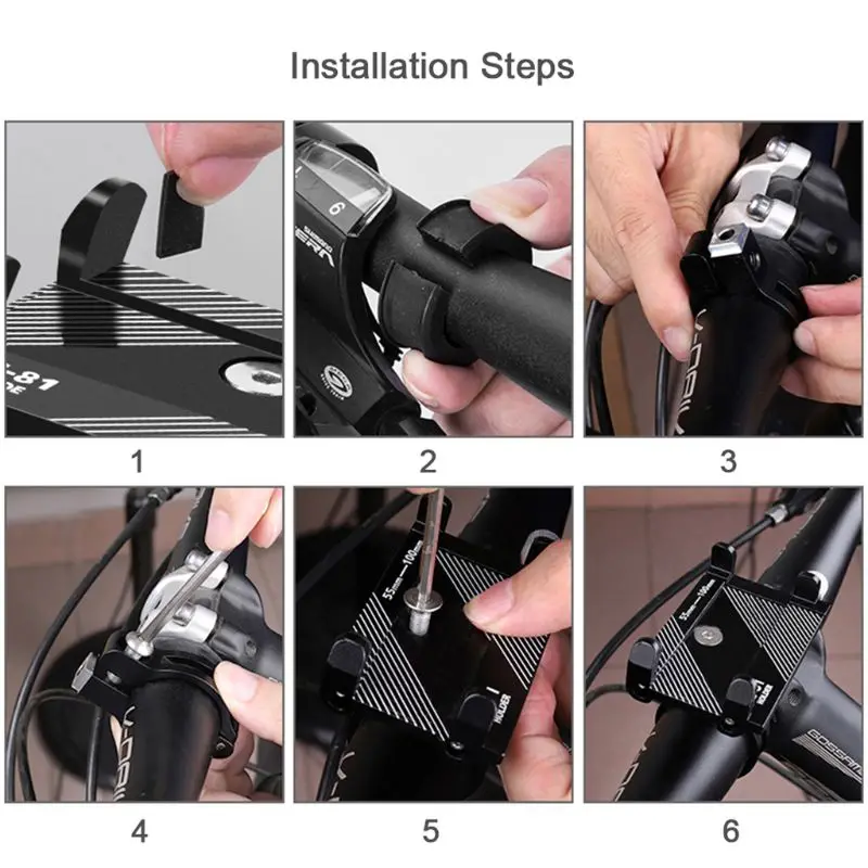 Алюминиевый сплав велосипедный держатель для телефона X-81 мотоцикл руль крепление для 3,5-6," смартфон для iPhone samsung Xiaomi