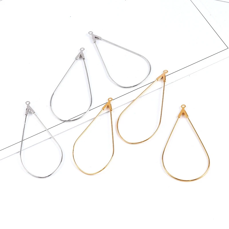 

10pcs Gold Silver Pendant for Earrings Making High Quality Jewelry Findings Stud/Drop Earring Handwork Accessories Wholesale