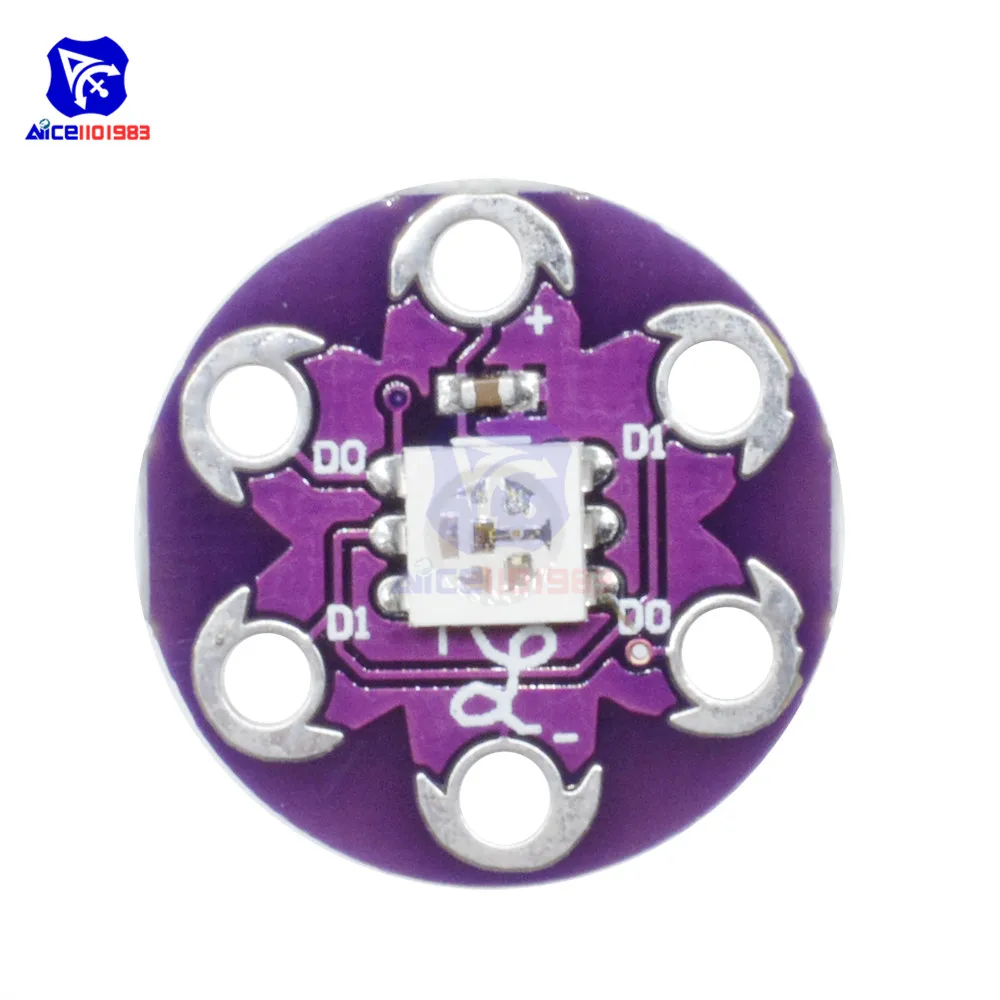 Светодиодная плата LilyPad WS2812 для Arduino | Электронные компоненты и принадлежности