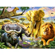 5D Diy Diamond Painting Animal World Diamond Embroidery Full Square Diamonds Cross Stitch Diamond Mosaic Animal New LUOVIZEM