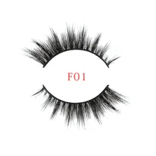 2 пар/лот 3D настоящие норковые накладные ресницы LASGOOS крест Крылатые Накладные ресницы макияж F01