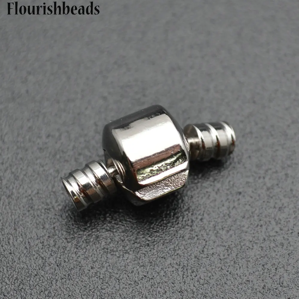 

Jewelry Findings Rhodium Color Smooth Pandora Style Clasps Fit Big Hole European Beads Bracelets Making 30pc Per Let