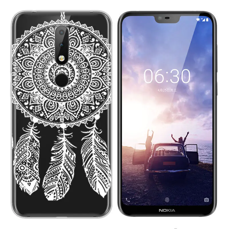 Arvin Silicone Fundas for Nokia X6 2018 Soft TPU Nokia 2 3 5 6 7 8 9 Cover Painted Phone Case for Nokia 3.1 6.1 Smart Back Cover (5)