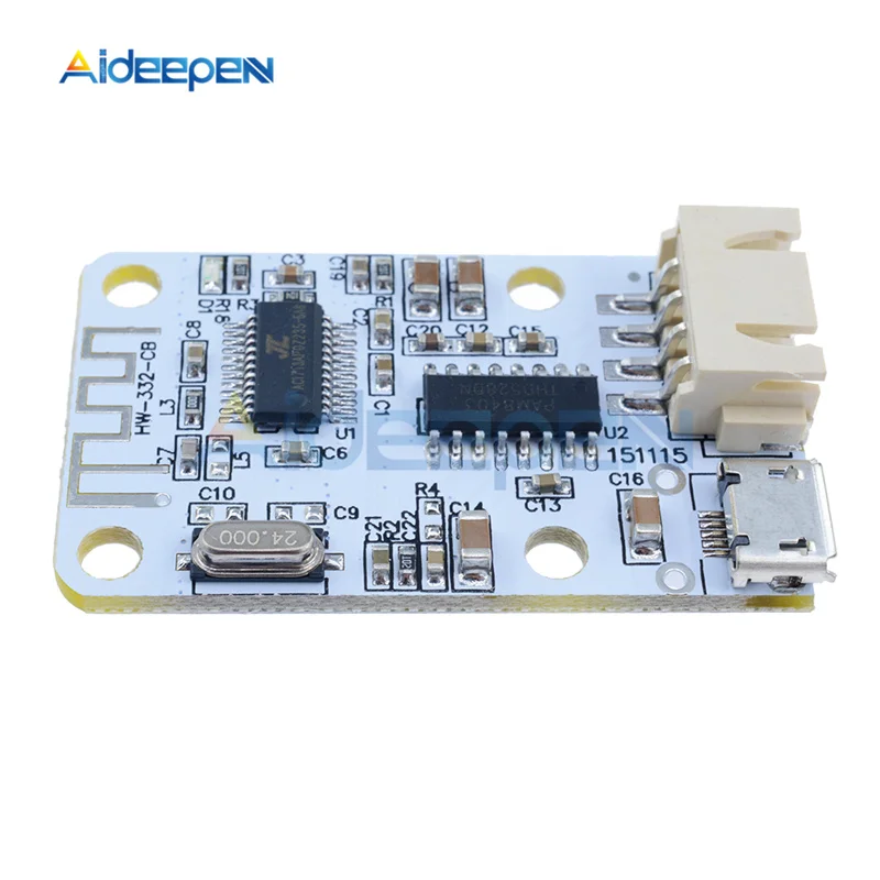 DC 5V 3W + микро USB беспроводной Bluetooth 4 0 модуль аудио приемник устойчивый цифровой