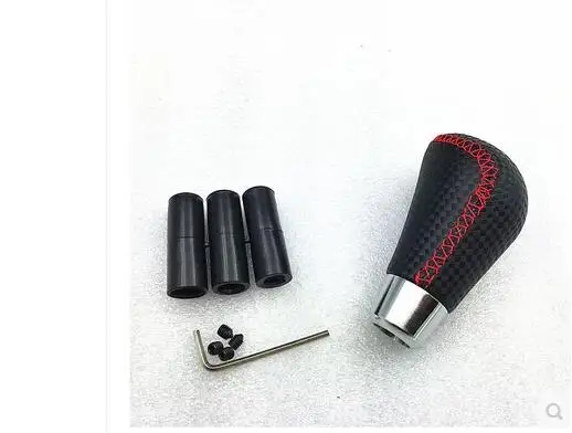 Pomo de cambios de carbono manual unviersal car pommeau levier de vitesse 6 vitesse pomo cambio marcha pomo cambio marchas