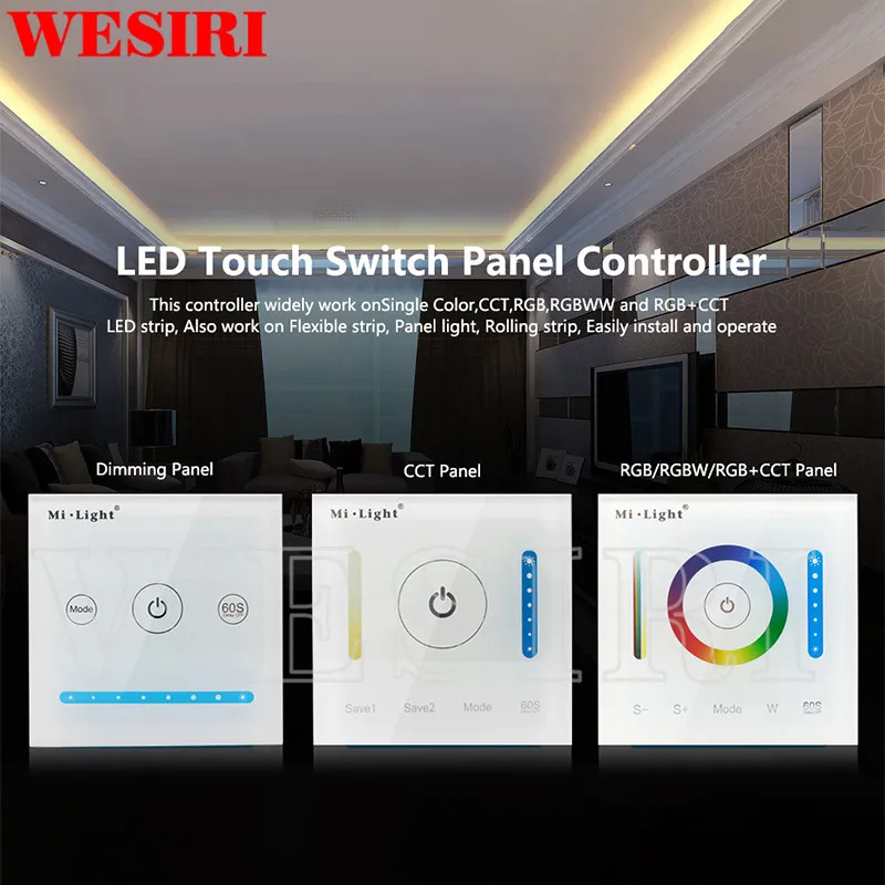 Milight Smart LED панель контроллер P1 P2 P3 цветовая температура диммер RGB CCT настенный