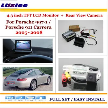 

Liislee For Porsche 997-1 / For Porsche 911 Carrera 4.3"LCD Monitor + Car Rearview Back Up Camera = 2 in 1 Car Parking System