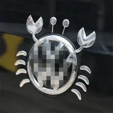 3D Chrome Funny crab car stickers super cool car styling Sticker on Car Automobile Decals emblem badge logo decor