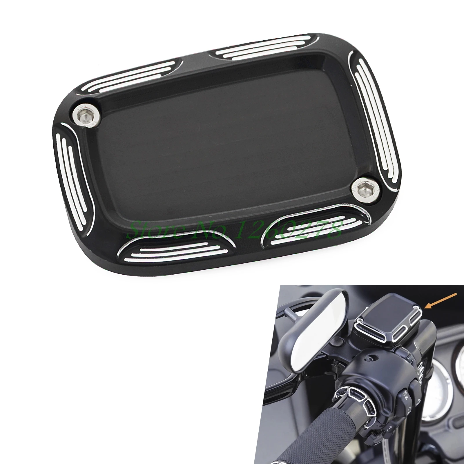 

Edge Cut Clutch Master Cylinder Cover For Harley Touring Electra Glide CVO Street Glide Night Rod Ultra Limited