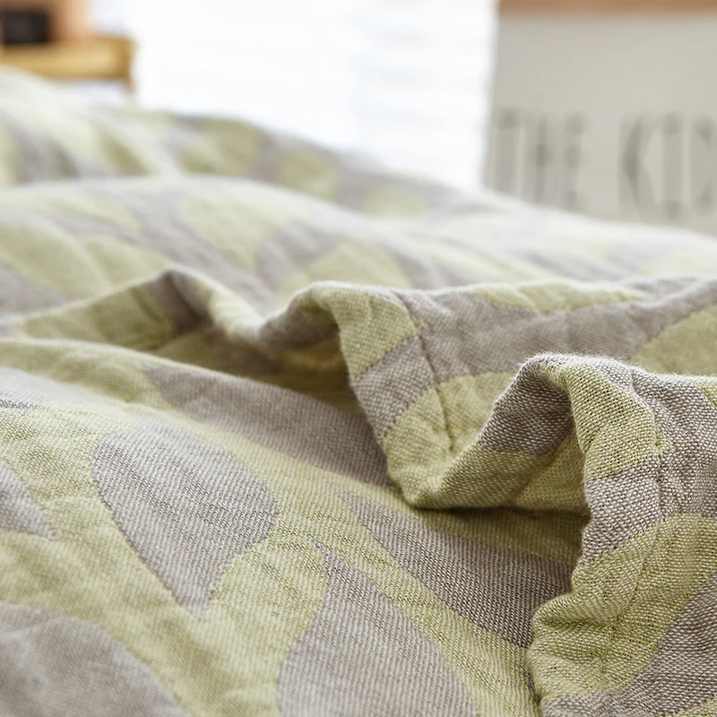 IDouillet мягкое дышащее одеяло средней плотности, муслиновое одеяло, всепогодное Хлопковое одеяло для кровати, покрывало для взрослых и детей ясельного возраста