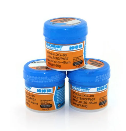 

New Mechanic Soldering Welding Paste Flux XG-80 SMD SMT Sn63/Pb37 Soldering Iron For iPhone Samsung Chip IC Repair Tool