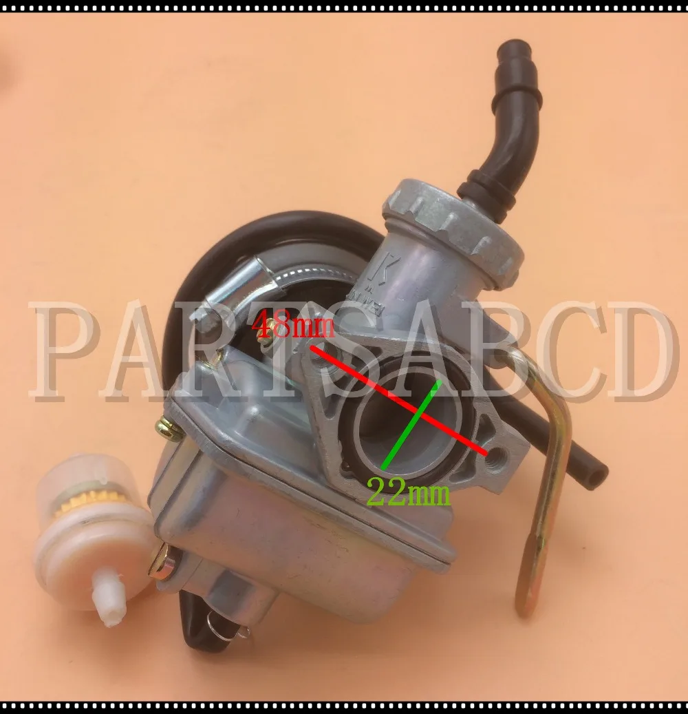 22mm PZ22 Carburateur et Filtre à air pour 110cc 125cc 140cc Dirt Bike ATV Quad