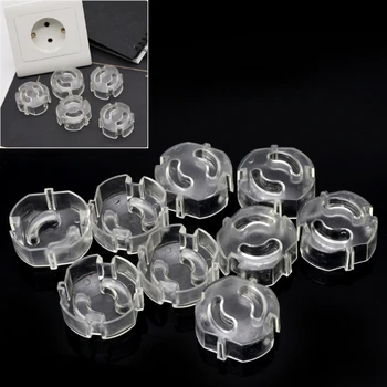

10pcs EU Kids Safety Electrical Outlet Cover Baby Protection Anti Electric Shock