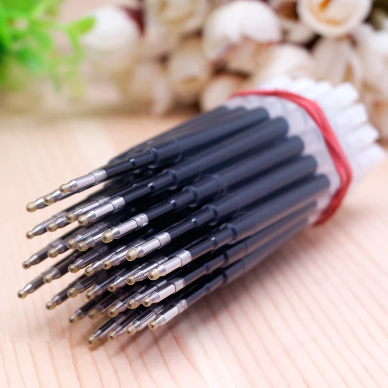 Ballpen Ballpoint Gel pen refill Black and blue ink 1.0mm 0.5mm 10 PCS Office School Supplies ...
