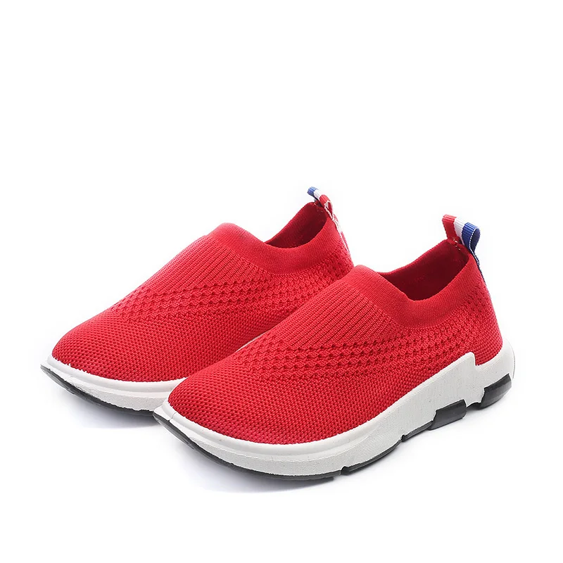 

2019 Kids Sneakers Running Children's Shoes Boys Sport Shoes Outdoors Soft Casual ShoeGirls Breathable Knit Socks Sneakers